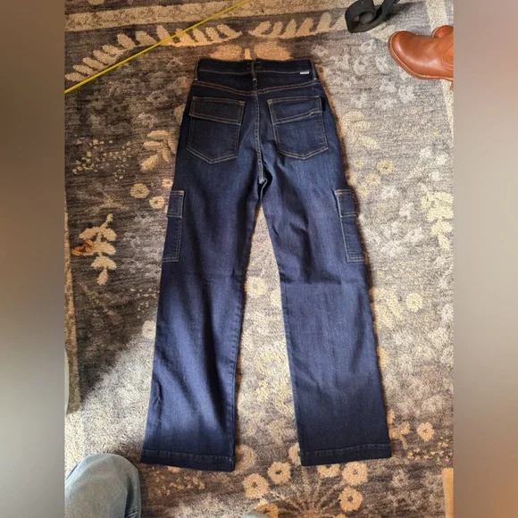 Mother the Rambler Cargo Dark Blue Jeans